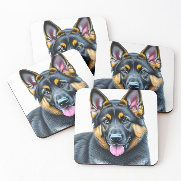 Item preview, German shepherd puppy, charcoal drawing, Ai Generated Art  designed and sold by ACC .