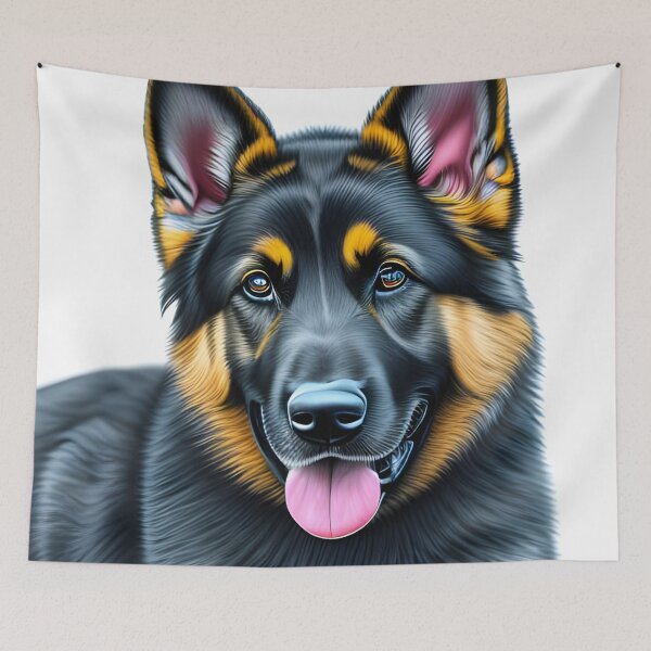 Item preview, German shepherd puppy, charcoal drawing, Ai Generated Art  designed and sold by ACC .