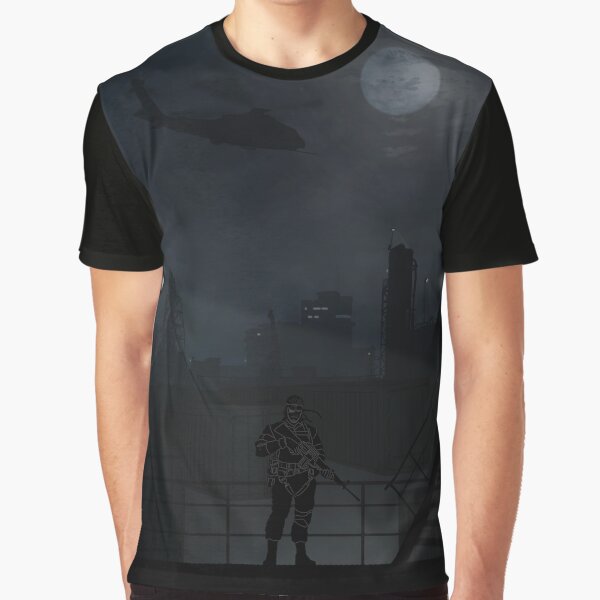 Vista previa del artículo con la obra «Metal Gear Solid - Big Boss | Warriors Landscapes Serries», diseñado y vendido por KKcreative.