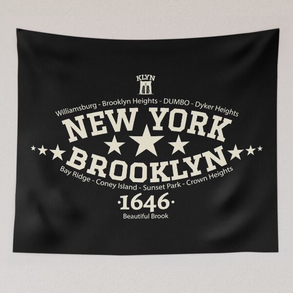 Item preview, New York Brooklyn, Brooklyn lettering, Brooklyn college style logo designed and sold by Boogosh.