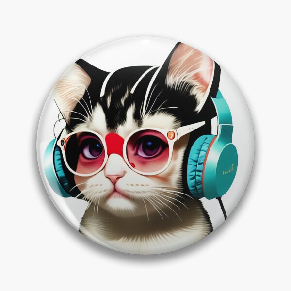 Item preview, Copy of cute baby kitty cat wearing glasses illustration 2 designed and sold by vishalraifx.