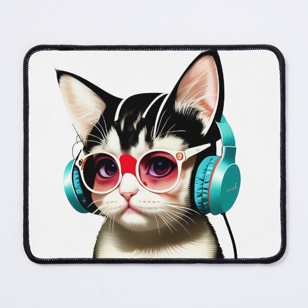 Item preview, Copy of cute baby kitty cat wearing glasses illustration 2 designed and sold by vishalraifx.