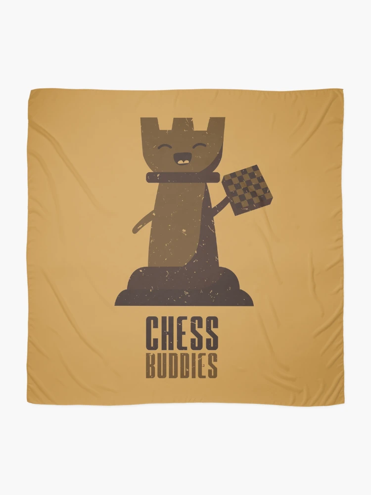 Thumbnail 2 of 3, Scarf, Chess Buddies designed and sold by Rochenmann.