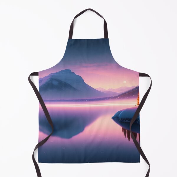 Item preview, Sparkling lake with northern lights | Beautiful Landscapes | Original Digital Art designed and sold by ArtworkbyEmmy.