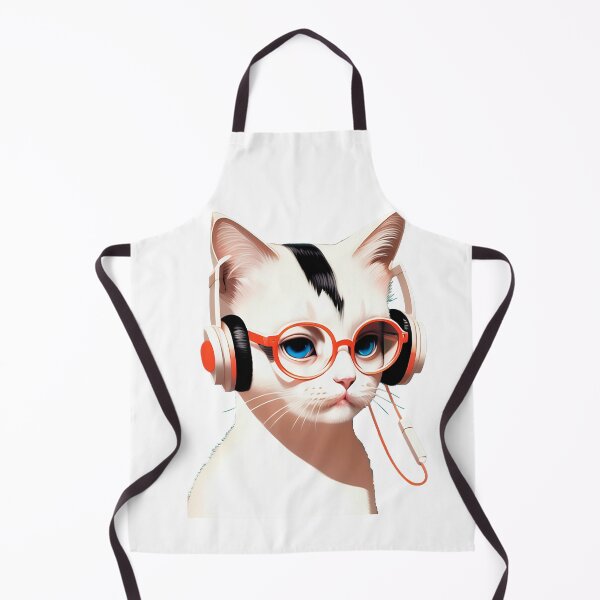 Item preview, Cute baby kitty cat wearing glasses illustration 3 designed and sold by vishalraifx.