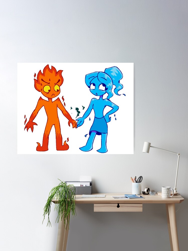 Fire Boy and Water Girl Poster Thingy by jadedpintobean on DeviantArt