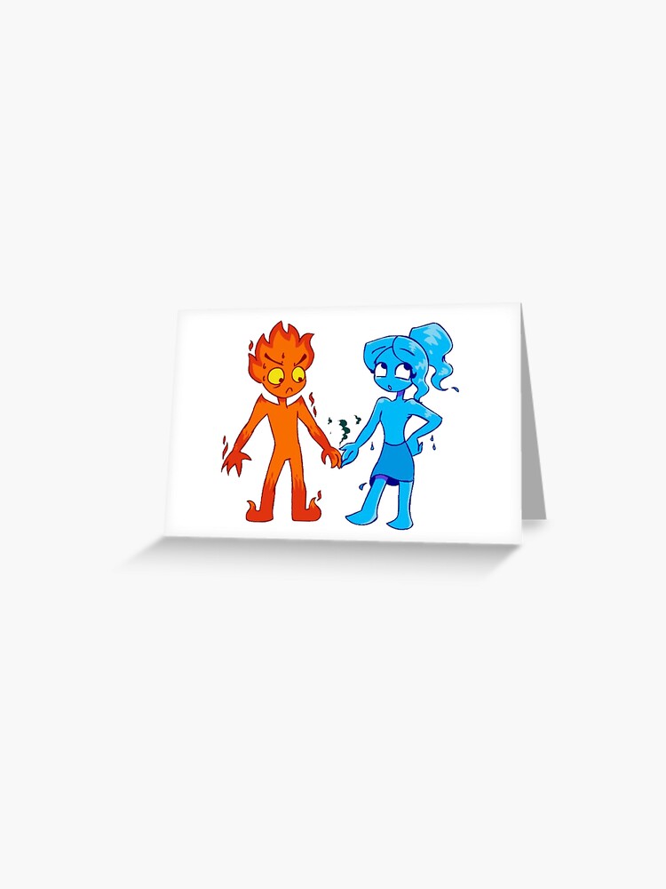 Elemental Fire boy and Water girl Poster for Sale by S-Jeffrey