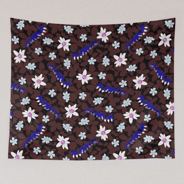 Item preview, Pick Your Poison - Poisonous Plants - Blue and Black designed and sold by dKarthdesign.