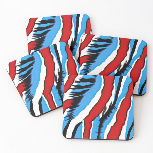 Item preview, Zebra Style Pattern With With US Flag Coloring designed and sold by phillipbooth.