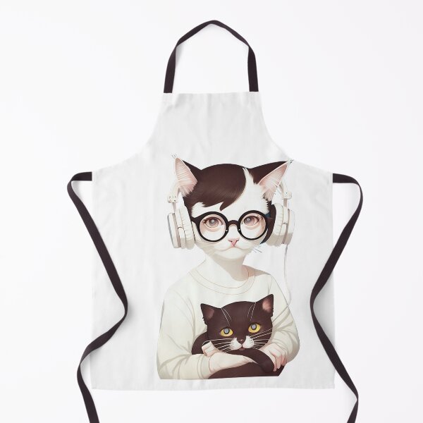 Item preview, cute baby kitty cat wearing glasses illustration 4 designed and sold by vishalraifx.