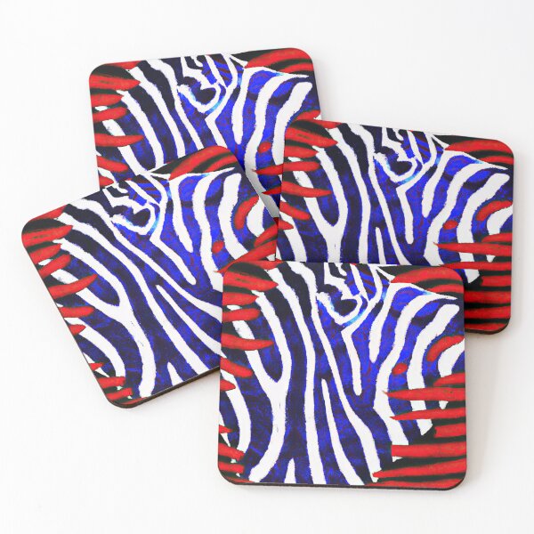 Item preview, Zebra Style Pattern With With US Flag Coloring designed and sold by phillipbooth.