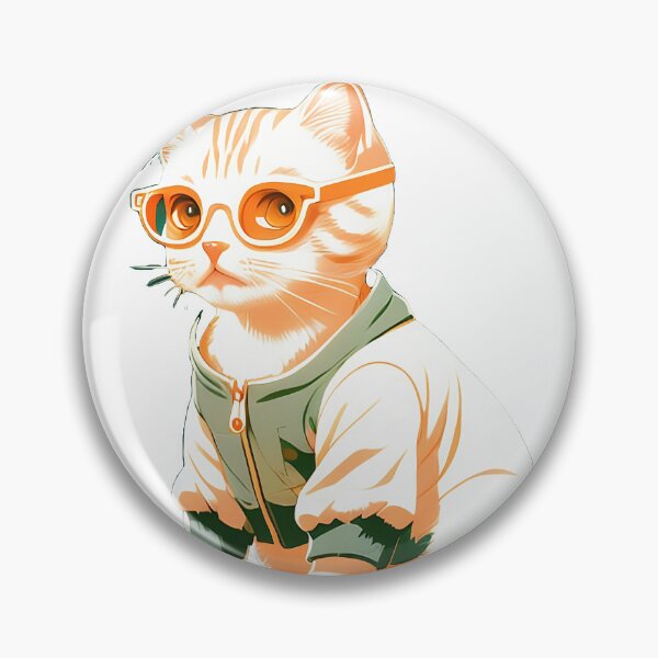 Item preview, cute baby kitty cat wearing glasses illustration 8 designed and sold by vishalraifx.