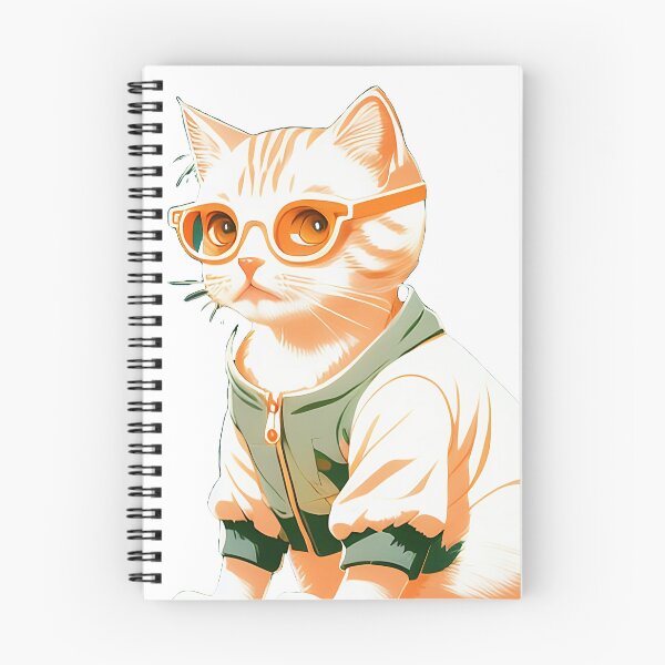 Item preview, cute baby kitty cat wearing glasses illustration 8 designed and sold by vishalraifx.