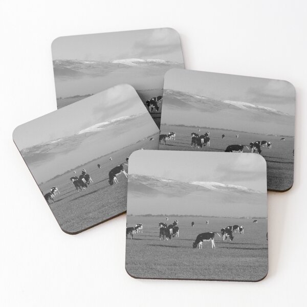 Item preview, Morning fog on the farm Inch Island Donegal Black and white designed and sold by eddiebarronshop.
