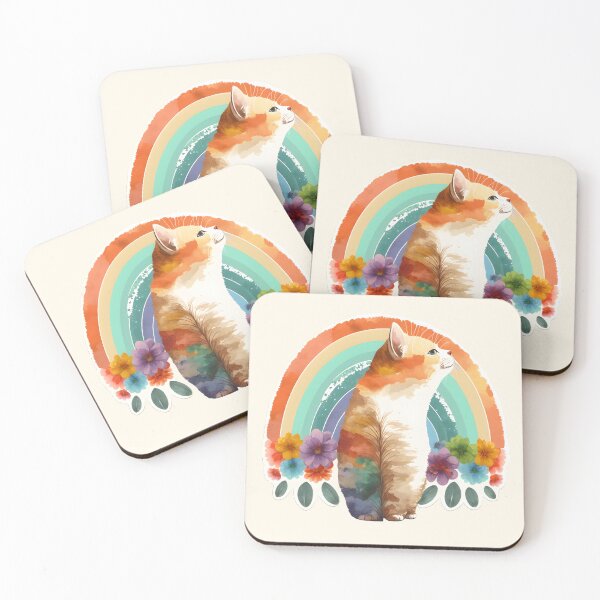 Item preview, Boho Rainbow Cat designed and sold by lugillustration.