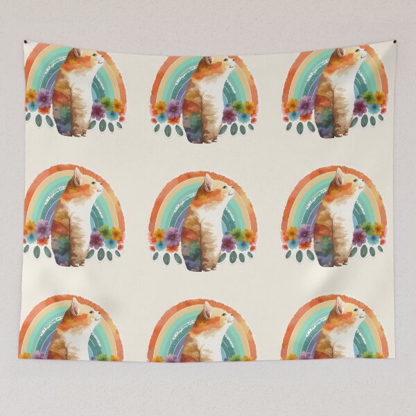 Item preview, Boho Rainbow Cat designed and sold by lugillustration.