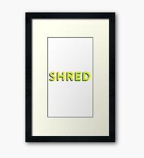 Shred Framed Print