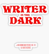 writer in the dark Sticker