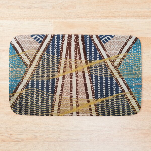 Item preview, Multi-colored geometric lines print designed and sold by textileprint.