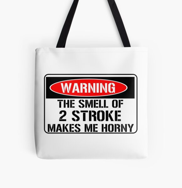 Distressed 2-Stroke Graphic Logo Tote Bag for Sale by peterpaz