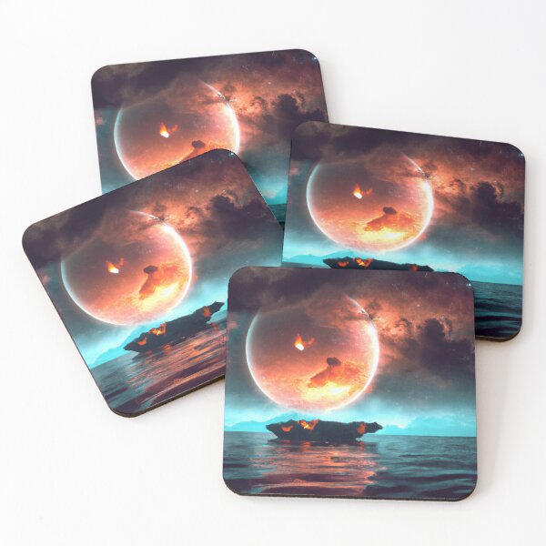 Item preview, Boat Ride Through a Burning Universe - Serene Night on the Cosmic Ocean designed and sold by WBP Mart.
