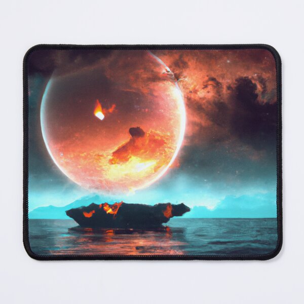 Item preview, Boat Ride Through a Burning Universe - Serene Night on the Cosmic Ocean designed and sold by WBP Mart.