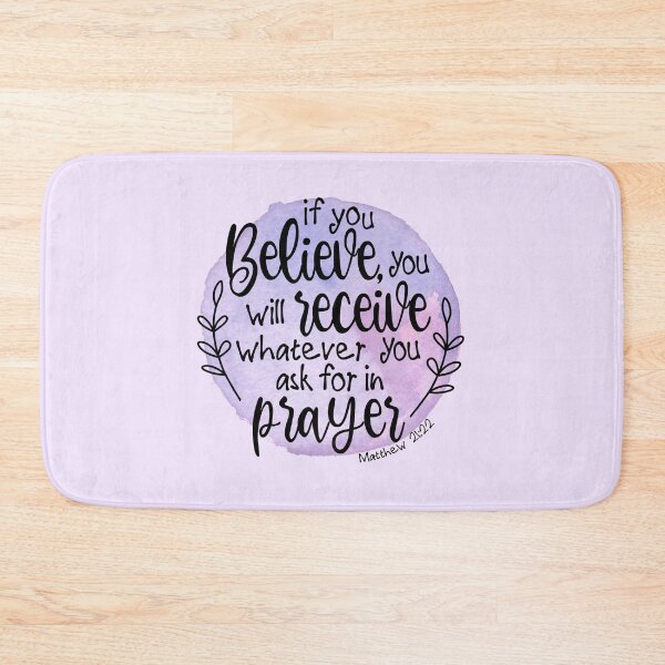 Item preview, Matthew 21:22 Purple designed and sold by amazingjoy.