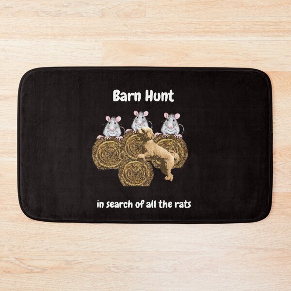 Item preview, Funny Barn Hunt - in search of all the rats with a Red Poodle designed and sold by Just4doglovers.