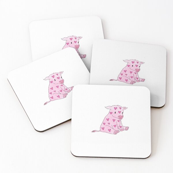 Item preview, Pink Love cow designed and sold by Anniehallart.