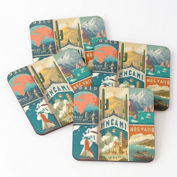 Item preview, Vintage travel posters 5 designed and sold by olahdan.