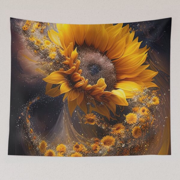 Item preview, Spiral maelstrom galactic sunflower designed and sold by RK - Shop.
