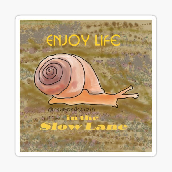 Item preview, Enjoy Life in the Slow Lane designed and sold by Raymond Nakamura.