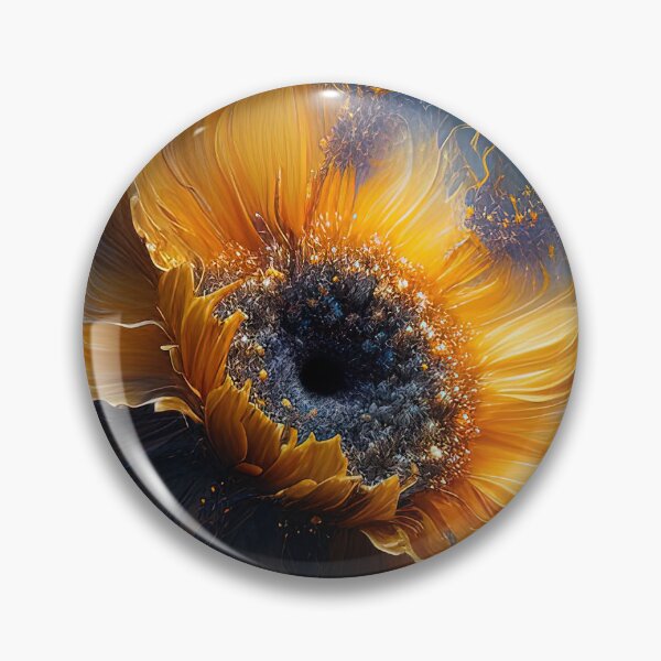 Item preview, Cinematic sunflower in blue cosmos designed and sold by RK - Shop.