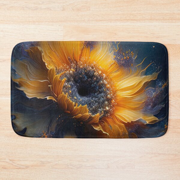 Item preview, Cinematic sunflower in blue cosmos designed and sold by RK - Shop.