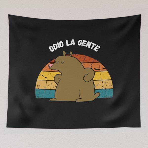 Item preview, Odio La Gente Orso atteggiamento provocatorio I Hate People Defiant attitude designed and sold by Mechanical-Artt.