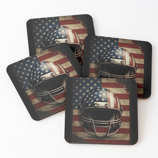Item preview, American Football Player Usa Flag designed and sold by druckfun.