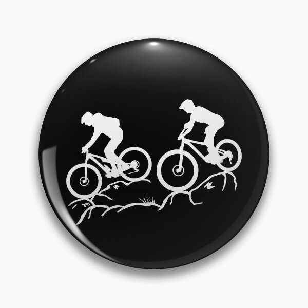 Artikelvorschau, Mountain biker, Downhill biking, Mountain biking duo entworfen und verkauft von claudiasartwork.