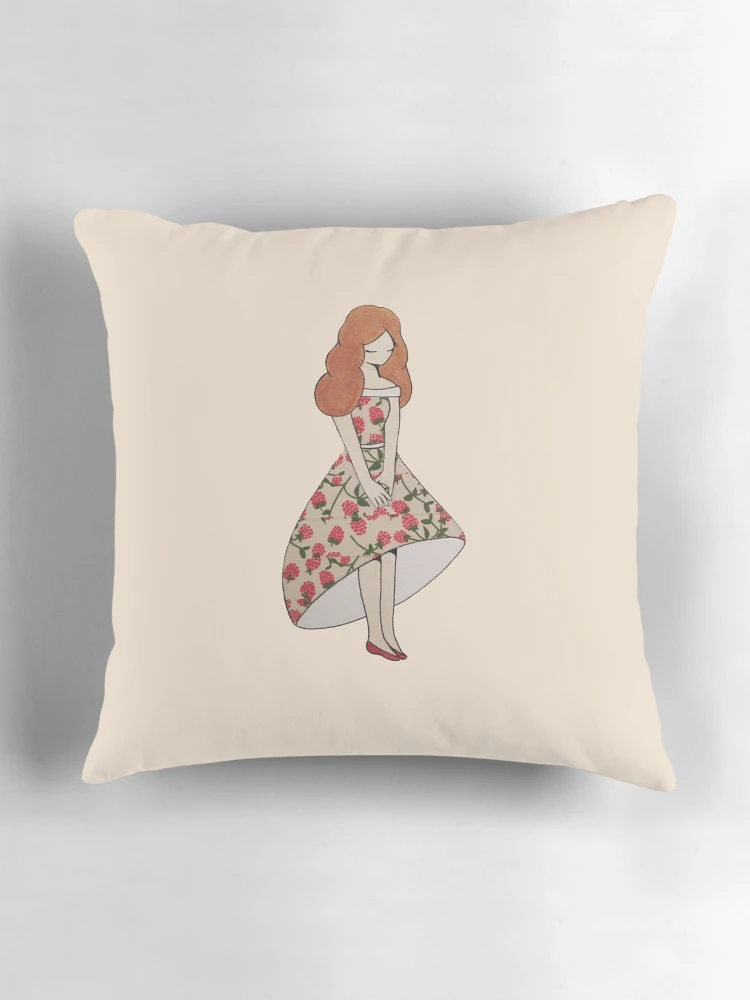 Thumbnail 3 of 4, Pillow, Sweet Raspberry designed and sold by Sarah Lintakoon.