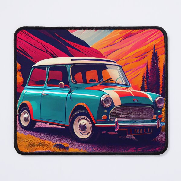 Item preview, Mini Cooper S 1967 Car Beautiful Painting Illustration designed and sold by MadeByHaresShop.