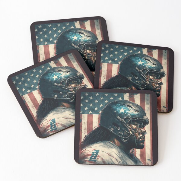 Item preview, American Football Player Usa Flag designed and sold by druckfun.