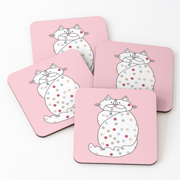 Item preview, Magentaverse Spotty Cute Cat designed and sold by ellenhenry.