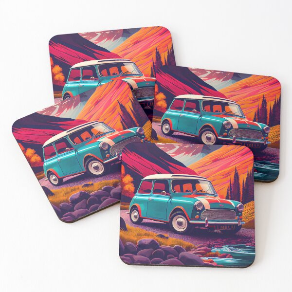 Item preview, Mini Cooper S 1967 Car Beautiful Painting Illustration designed and sold by MadeByHaresShop.
