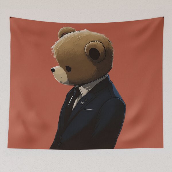 Item preview, Cool Teddy Bear in a suit designed and sold by kamionari.