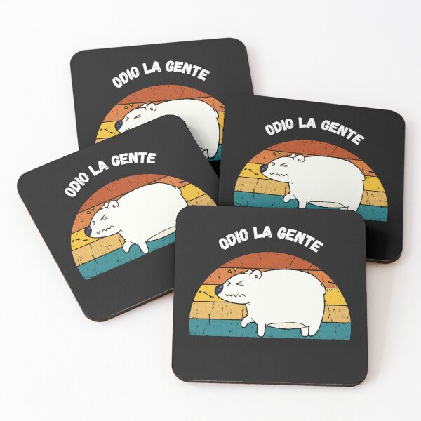 Item preview, Odio La Gente - orso polare disgustato - I Hate People Angry Polar Bear designed and sold by Mechanical-Artt.