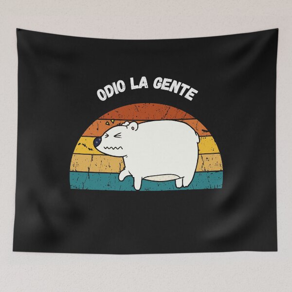 Item preview, Odio La Gente - orso polare disgustato - I Hate People Angry Polar Bear designed and sold by Mechanical-Artt.