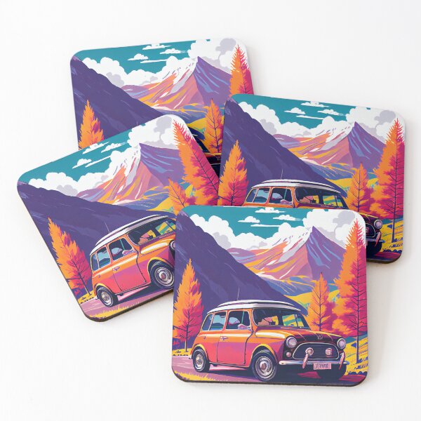 Item preview, Mini Cooper S 1967 Car Beautiful Painting Illustration designed and sold by MadeByHaresShop.