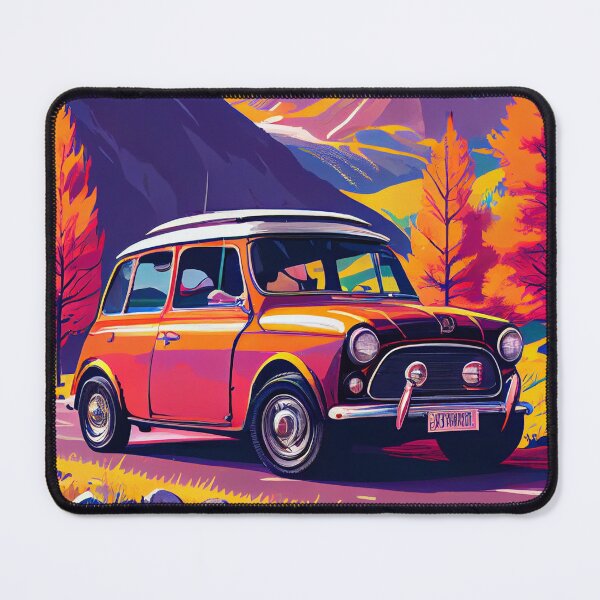 Item preview, Mini Cooper S 1967 Car Beautiful Painting Illustration designed and sold by MadeByHaresShop.