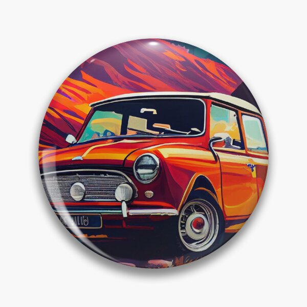 Item preview, Mini Cooper S 1967 Car Beautiful Painting Illustration designed and sold by MadeByHaresShop.