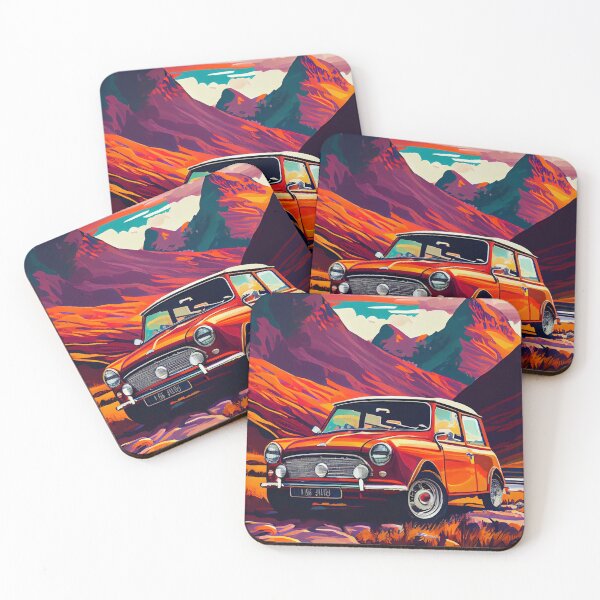 Item preview, Mini Cooper S 1967 Car Beautiful Painting Illustration designed and sold by MadeByHaresShop.
