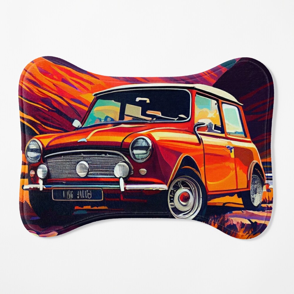 Mini Cooper S 1967 Car Beautiful Painting Illustration Mouse Pad for Sale  by MadeByHaresShop